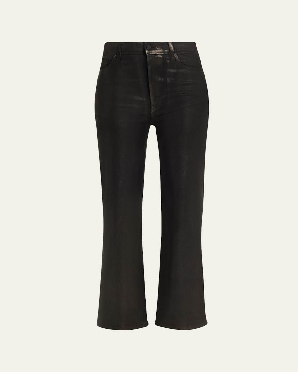 Le Sleek Straight Coated Jeans
